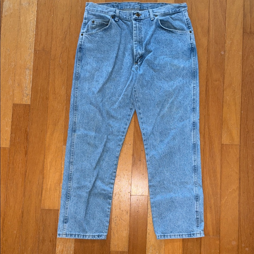 Wrangler Classic Blue Straight Jeans Vintage 36 x 30